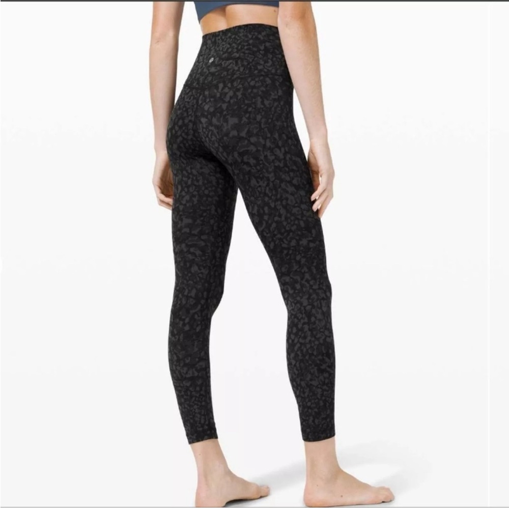 Lululemon Align Super High-Rise Crop 25" Formation Camo Deep Coal